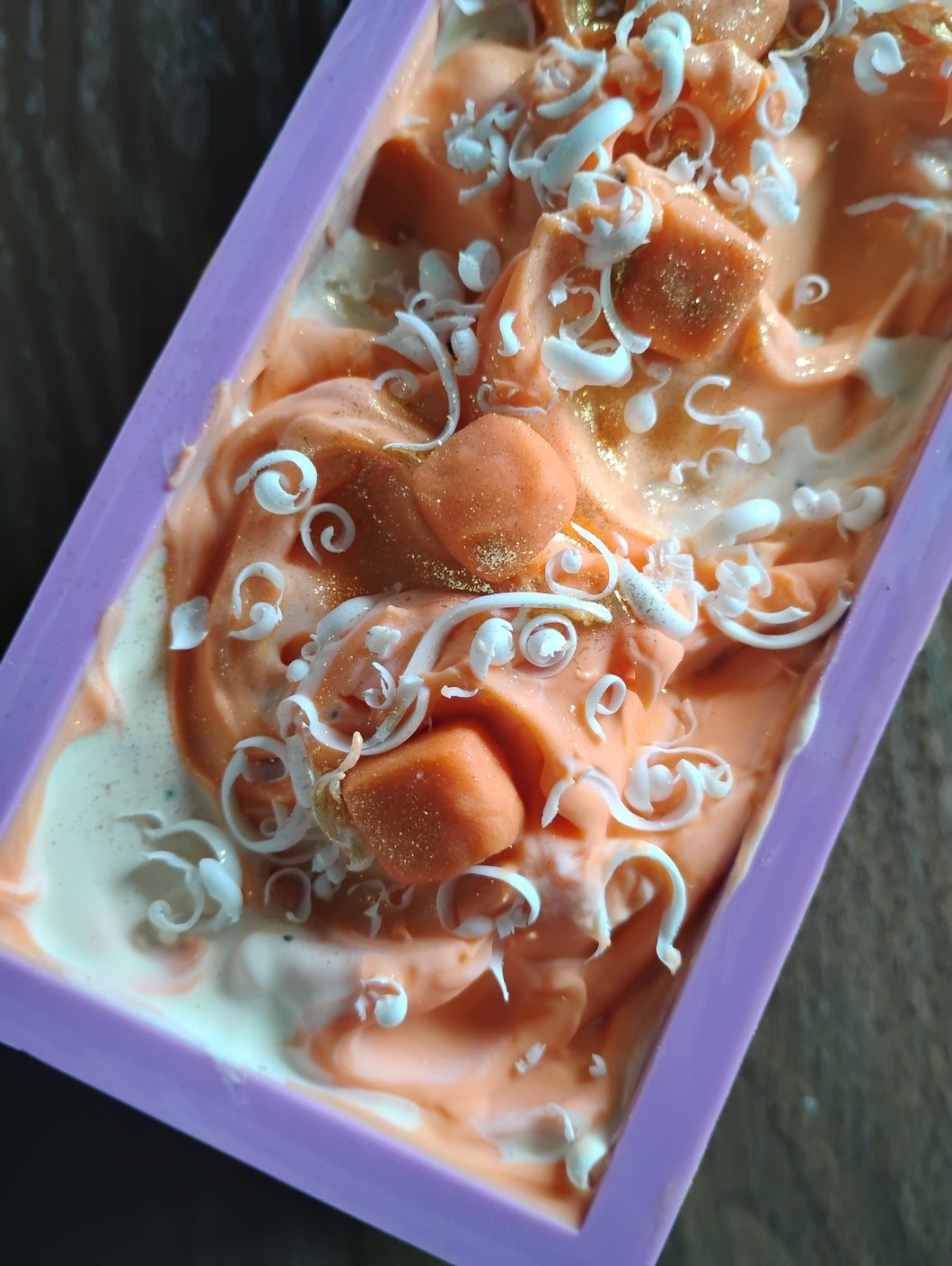 Mango and coconut milk artisan bar - made with mango puree