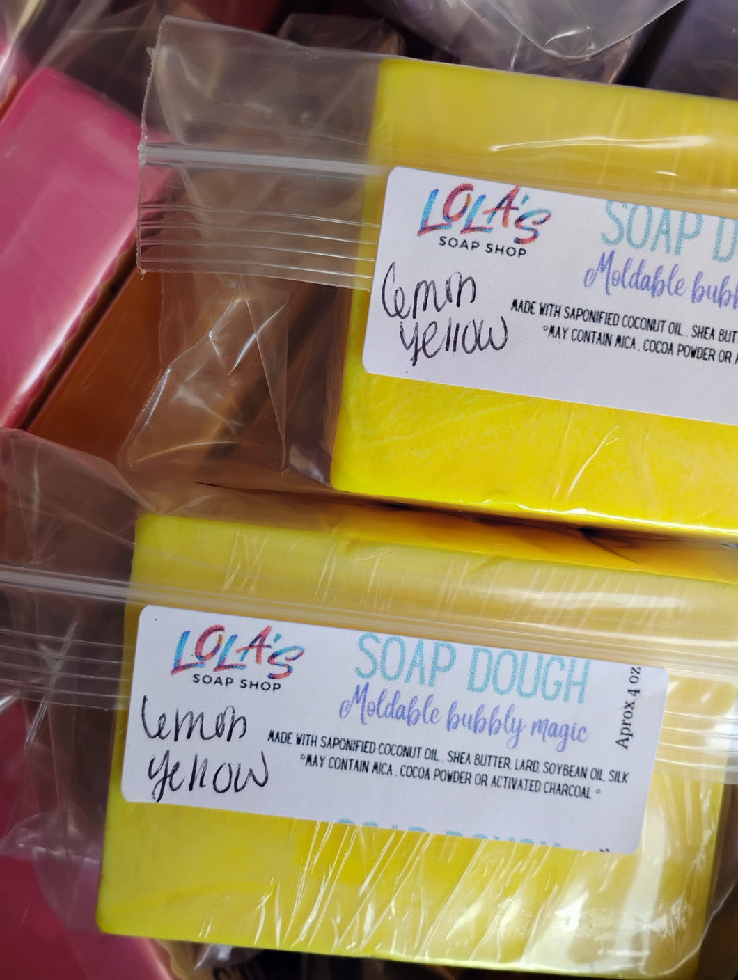 Lemon Yellow Soap Dough