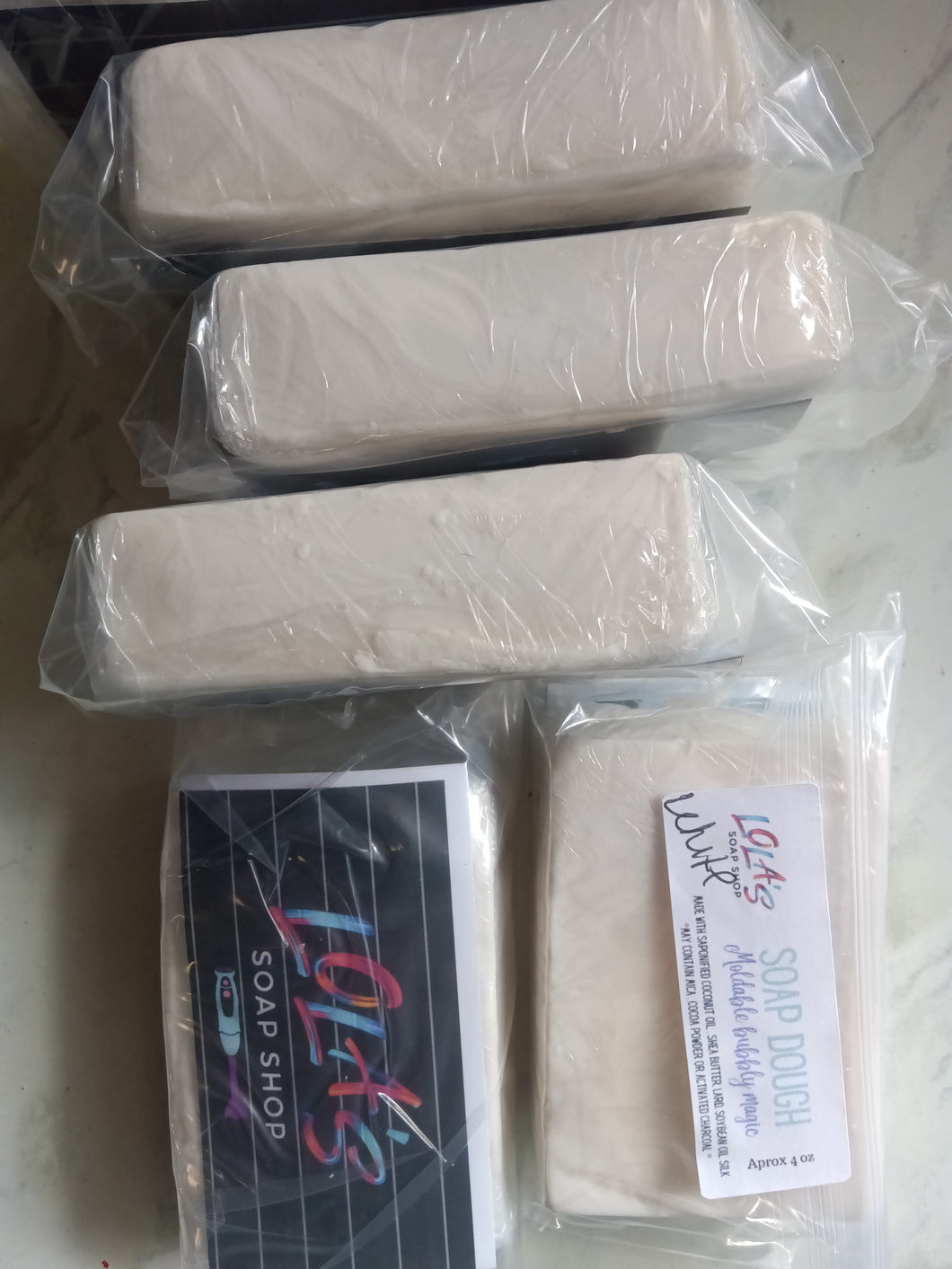 White Soap dough