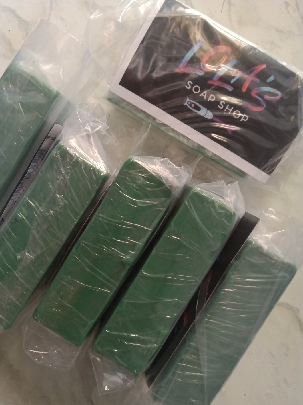 Evergreen soap dough